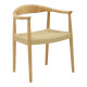 Πολυθρόνα Juvan φυσικό rubberwood 64x53x77εκ **