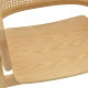 Πολυθρόνα Wenzy φυσικό Rattan - μασίφ ξύλο toon 58x58x82εκ **