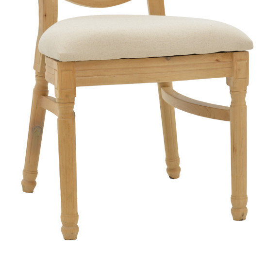 Καρέκλα Canco φυσικό rubberwood-φυσικό rattan 50x53x98εκ **