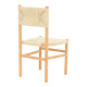 Καρέκλα Oarvine φυσικό rubberwood-φυσικό σχοινί 46x52x88εκ **