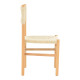 Καρέκλα Oarvine φυσικό rubberwood-φυσικό σχοινί 46x52x88εκ **