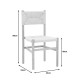 Καρέκλα Oarvine φυσικό rubberwood-φυσικό σχοινί 46x52x88εκ **