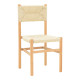 Καρέκλα Oarvine φυσικό rubberwood-φυσικό σχοινί 46x52x88εκ **