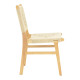 Καρέκλα Arten σχοινί-rubberwood σε φυσική απόχρωση 60x55x85εκ **