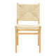 Καρέκλα Arten σχοινί-rubberwood σε φυσική απόχρωση 60x55x85εκ **