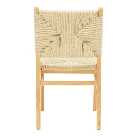 Καρέκλα Arten σχοινί-rubberwood σε φυσική απόχρωση 60x55x85εκ **