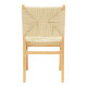 Καρέκλα Arten σχοινί-rubberwood σε φυσική απόχρωση 60x55x85εκ **