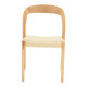 Καρέκλα Tavrine σχοινί-rubberwood σε φυσική απόχρωση 47x59x78εκ **
