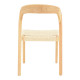 Καρέκλα Tavrine σχοινί-rubberwood σε φυσική απόχρωση 47x59x78εκ **