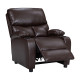 Πολυθρόνα relax με ποτηροθήκη Gartia  καφέ PU 79x94x102εκ **