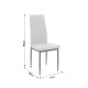 Καρέκλα Parker PU cappuccino-μαύρο πόδι 42x48x98εκ - 4τμχ. **