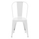 Καρέκλα Utopia λευκό μέταλλο 44x44x85εκ **
