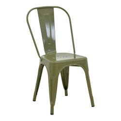 Καρέκλα Utopia μέταλλο σε λαδί απόχρωση 44x44x85εκ **
