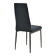 Καρέκλα Parker βελούδο σε μαύρη απόχρωση με μαύρα μεταλλικά πόδια 39.5x48x95εκ - 4τμχ. ** Καρέκλα Parker βελούδο σε μαύρη απόχρωση με μαύρα μεταλλικά πόδια 39.5x48x95εκ - 4τμχ. **