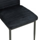 Καρέκλα Parker βελούδο σε μαύρη απόχρωση με μαύρα μεταλλικά πόδια 39.5x48x95εκ - 4τμχ. ** Καρέκλα Parker βελούδο σε μαύρη απόχρωση με μαύρα μεταλλικά πόδια 39.5x48x95εκ - 4τμχ. **