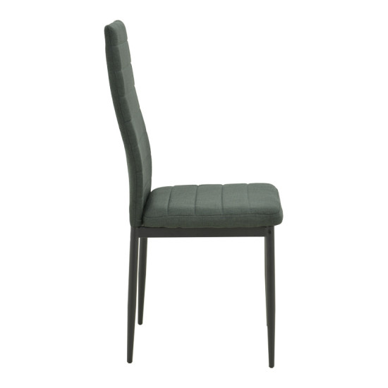 Καρέκλα Parker ύφασμα σε ανθρακί απόχρωση με μαύρα μεταλλικά πόδια 39.5x48x95εκ - 4τμχ. ** Καρέκλα Parker ύφασμα σε ανθρακί απόχρωση με μαύρα μεταλλικά πόδια 39.5x48x95εκ - 4τμχ. **