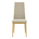 Καρέκλα Parker μπεζ ύφασμα με μεταλλικά πόδια σε φυσική απόχρωση 39.5x48x95εκ - 4τμχ. ** Καρέκλα Parker μπεζ ύφασμα με μεταλλικά πόδια σε φυσική απόχρωση 39.5x48x95εκ - 4τμχ. **