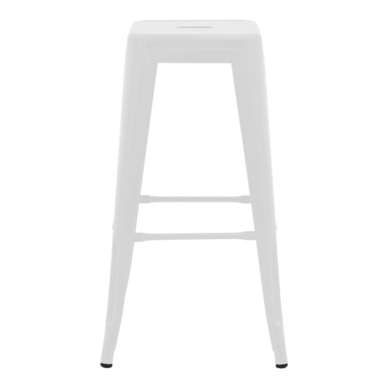 Σκαμπό μπαρ Utopia μέταλλο σε λευκή ματ απόχρωση 42x42x76εκ ** Σκαμπό μπαρ Utopia μέταλλο σε λευκή ματ απόχρωση 42x42x76εκ **