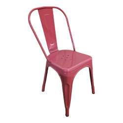 Καρέκλα Utopia μέταλλο terracotta 44x44x85εκ **