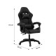 Καρέκλα γραφείου gaming William PU μαύρο ** Καρέκλα γραφείου gaming William PU μαύρο **