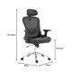 Καρέκλα γραφείου εργασίας Mergi μαύρο mesh 62x63x120εκ **
