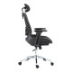 Καρέκλα γραφείου εργασίας Mergi μαύρο mesh 62x63x120εκ **