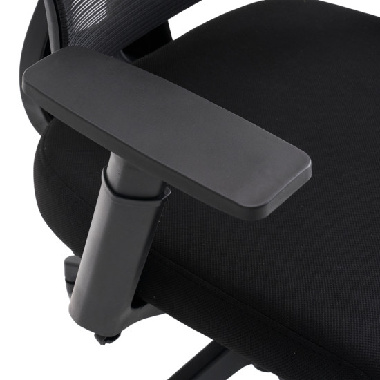 Καρέκλα γραφείου διευθυντή Cadrey mesh μαύρο 67x64x120-128εκ **
