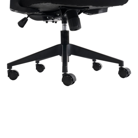 Καρέκλα γραφείου διευθυντή Cadrey mesh μαύρο 67x64x120-128εκ **