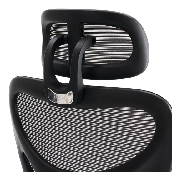 Καρέκλα γραφείου διευθυντή Cadrey mesh μαύρο 67x64x120-128εκ **