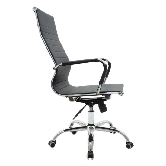 Καρέκλα γραφείου διευθυντή Valter μαύρο pu 55.5x58x108εκ **