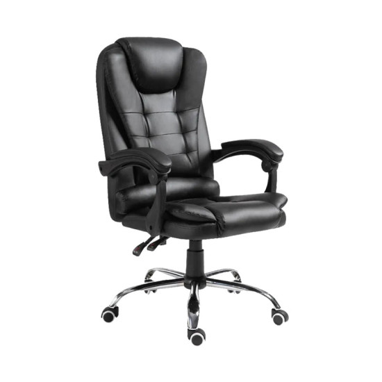 Καρέκλα γραφείου διευθυντή Benett μαύρο pu 62x48x110εκ **
