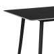 Τραπέζι Gustas μαύρο μαρμάρου sintered stone -πόδι μαύρο μέταλλο 120x60x75εκ