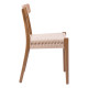 Καρέκλα Safal oak δρυς ξύλο-έδρα εκρού σχοινί 51x50x78εκ **