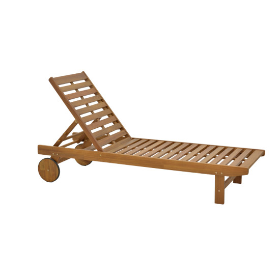 Ξαπλώστρα Weylar ξύλο ακακίας φυσικό 60x193x30εκ **