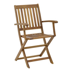 Πολυθρόνα Joter πτυσσόμενη ξύλο ακακίας φυσικό 53x60x90εκ **