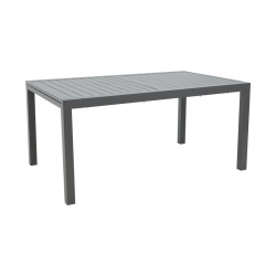 Extension table Lafla  aluminium dark grey 160-240x90x75cm **