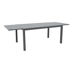 Extension table Lafla  aluminium dark grey 160-240x90x75cm **