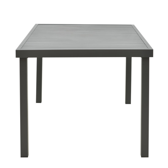 Τραπέζι Kliton  αλουμινίου ανθρακί 150x80x74εκ **