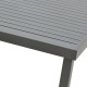 Τραπέζι Kliton  αλουμινίου ανθρακί 150x80x74εκ **