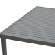 Τραπέζι Kliton  αλουμινίου ανθρακί 150x80x74εκ **
