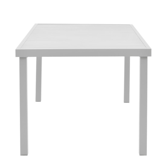 Τραπέζι Kliton  αλουμινίου λευκό 150x80x74εκ **