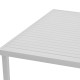 Τραπέζι Kliton  αλουμινίου λευκό 150x80x74εκ **