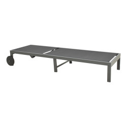 Ξαπλώστρα Mailo ανθρακί αλουμίνιο και textilene σε μαύρη απόχρωση 71x206x30εκ ** Ξαπλώστρα Mailo ανθρακί αλουμίνιο και textilene σε μαύρη απόχρωση 71x206x30εκ **