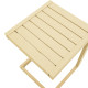 Τραπέζι Aether cappuccino αλουμίνιο 37.5x36.5x53εκ **