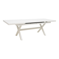 Expanding table Dagyn  white aluminum 180-240x90x76cm **