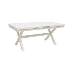 Expanding table Dagyn  white aluminum 180-240x90x76cm **