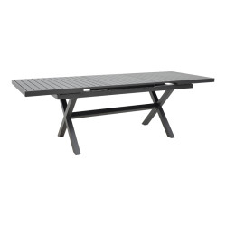 Expanding table Dagyn  dark grey aluminum 180-240x90x76cm **