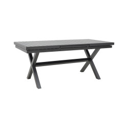 Expanding table Dagyn  dark grey aluminum 180-240x90x76cm **