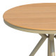 Τραπέζι Hilly plywood και αλουμίνιο σε σαμπανιζέ απόχρωση Φ100x75εκ **