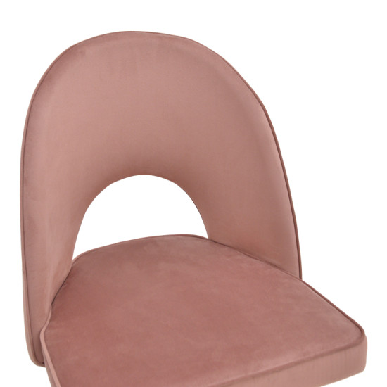 Σκαμπό μπαρ Casenio σάπιο μήλο βελούδο-πόδι μαύρο με χρυσό μέταλλο 48x50x117εκ - 2τμχ. **